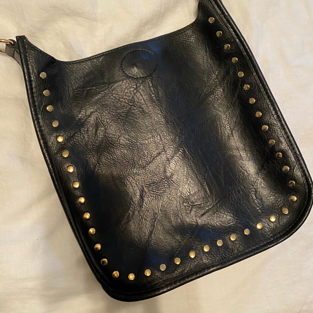 Black Studded Crossbody Bag